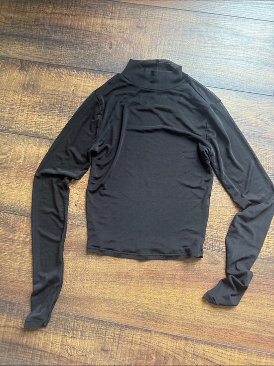 Garage Tops - Black Long Sleeve Mock Neck Top